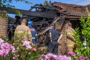 Treated after next-door rescue