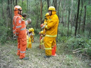 Combined force rescue cyclist