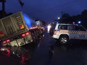 Hazard warning after flash floods