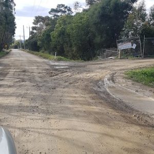 Road in ruins: they care less