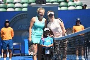 Katrina hits centre court