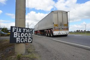 Locals fed up with dangerous road