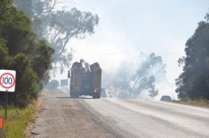 Spot fires under control along Princes Highway