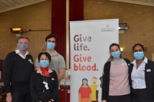 Local blood pop-up drives for donors
