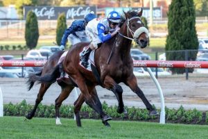 Nolen pounds a needle-eye opening