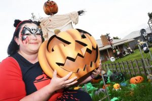 Frightening front yard display returns