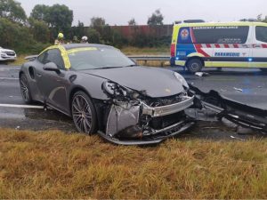 Freeway open after crash clean up