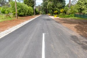 Paving works complete in the hills