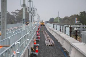 Laying the tracks for new rail bridge