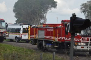 Shed fire in Nar Nar Goon