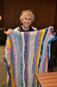 Locals pack hotel for knitting day