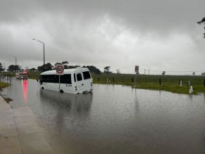 SES helps evacuate bus stuck in floodwaters