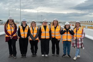 MP and students visit new bridge