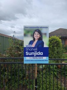 Candidate calls out corflute vandalism