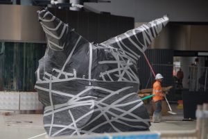 Permanent nesting place for new owl sculpture