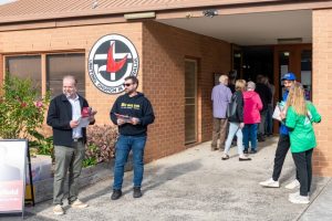 Residents cast their votes