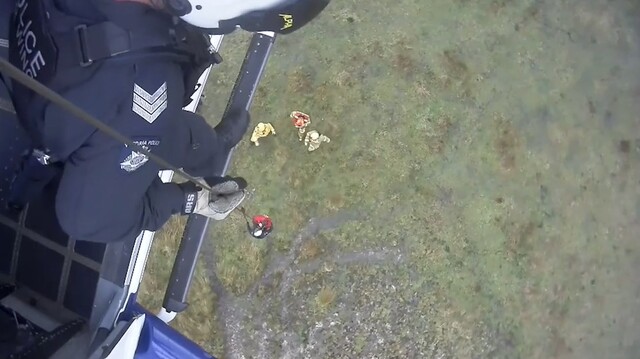 Man winched to safety in Tonimbuk